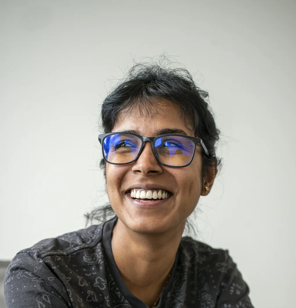 Portrait of Priya Raman, lead engineer at Pollen